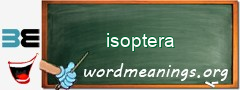 WordMeaning blackboard for isoptera